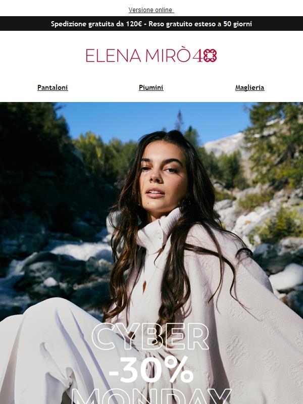 Ultime ore: Cyber Monday -30%