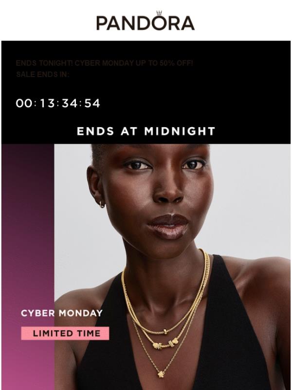 Less than 24 hours left to shop your wish list at UP TO 50% OFF!