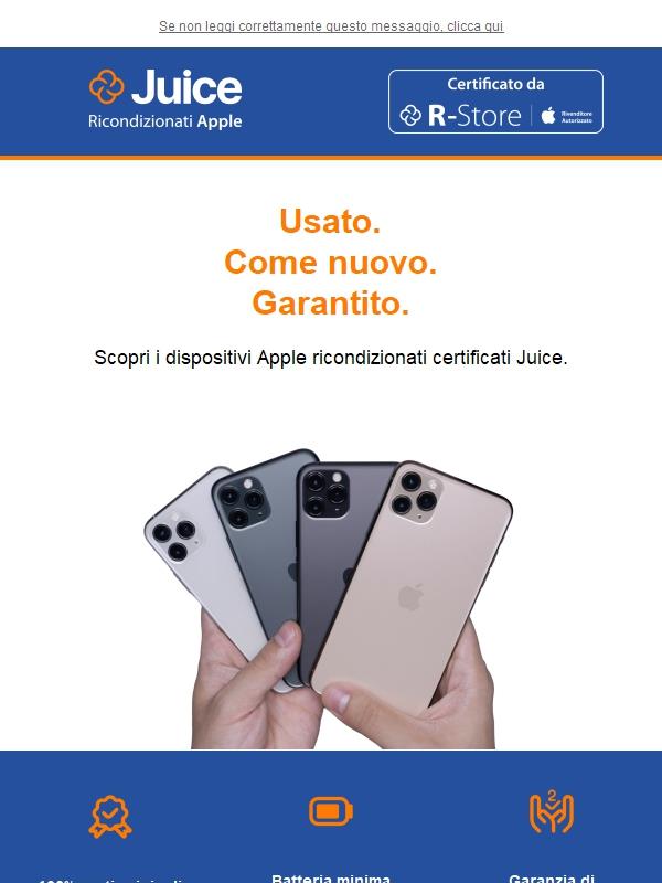 Scopri i ricondizionati Apple di Juice.