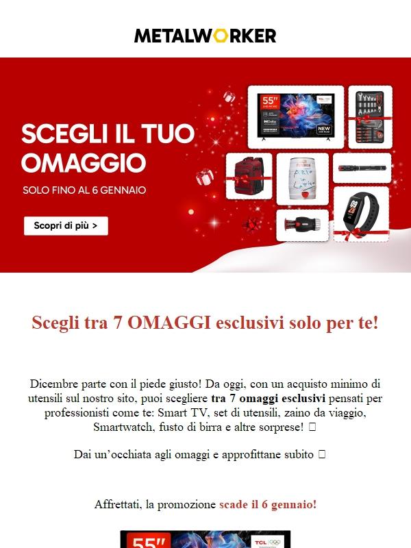 Scegli il tuo omaggio tra 7 disponibili 🎁