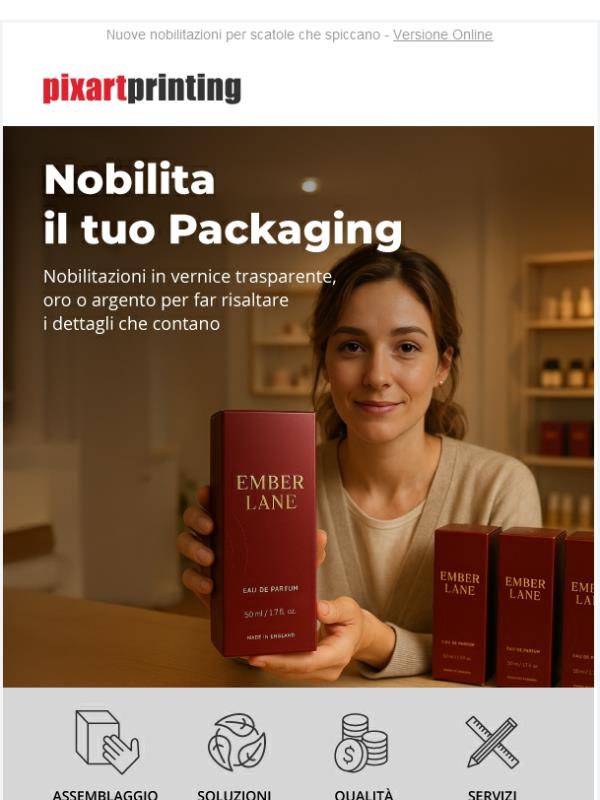 Fai brillare il tuo Packaging in cartoncino