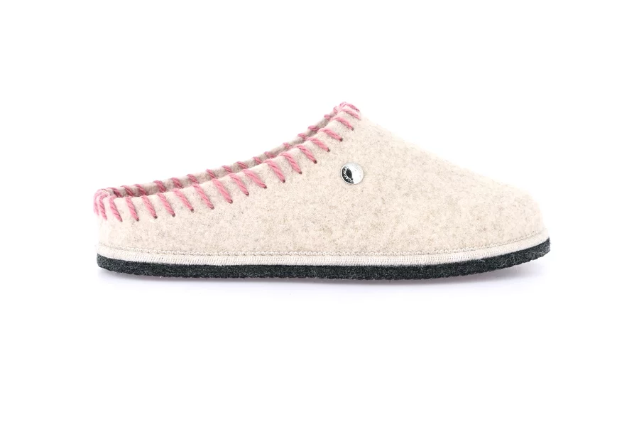 Ciabatta in lana rigenerata con fondo in feltro | KLOS