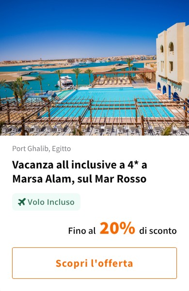 Vacanza all inclusive a 4* a Marsa Alam, sul Mar Rosso