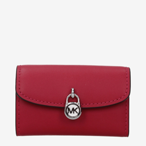 Michael Kors Coin Purses Women Leather Red/Dark Raspberry