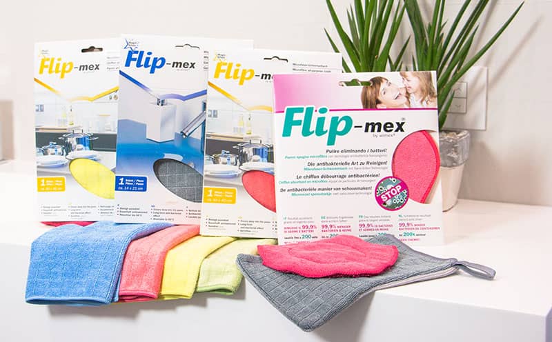 Panni pulizia microfibra antibatterica