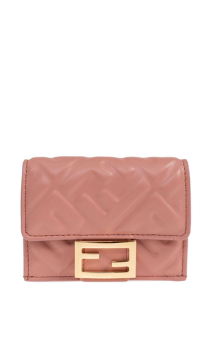 Baguette micro leather wallet