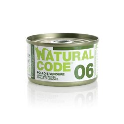 Image of Natural Code 06 Pollo e Verdure 85gr umido gatto