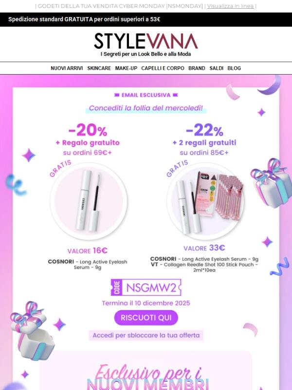 Follia del mercoledì 🎁 I tuoi regali gratuiti ti aspettano…