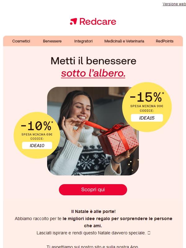 🎁 Risparmia ora fino al -15%! A Natale regala il benessere!