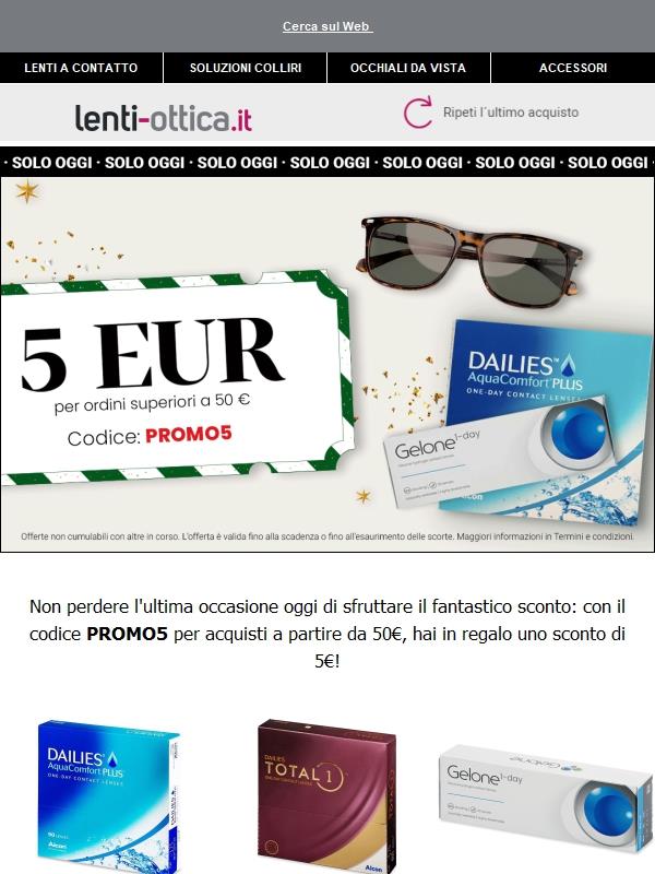💸 5€ di sconto se acquisti oltre 50€ ⏳ MA SCADE PRESTO