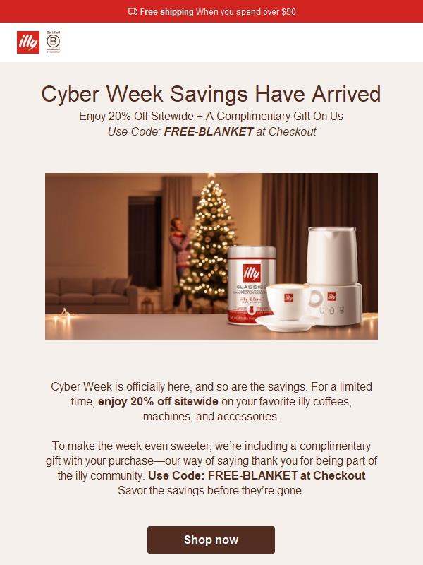 Cyber Week Is Here—Enjoy 20% Off Sitewide!