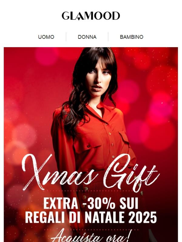 Offerta Flash REGALI DI NATALE: -30% EXTRA sulla Selezione Dedicata