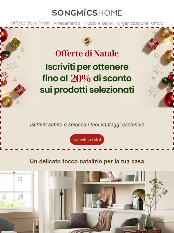 Iscriviti ora e approfitta subito dei vantaggi: rinnova dolcemente la tua casa per questo Natale.