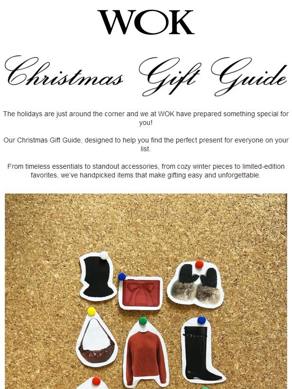 WOK’s Christmas Gift Guide is Here!
