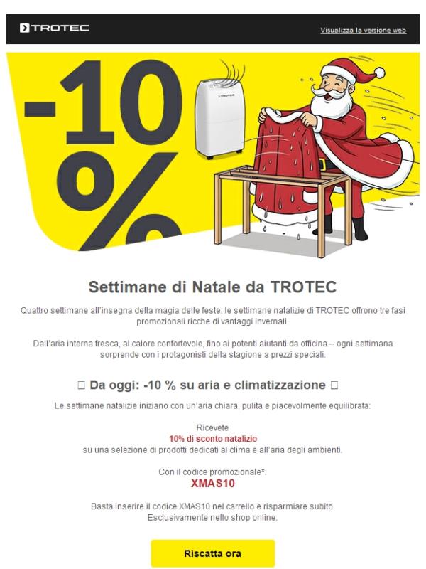 🎄Da oggi: -10 % su aria e climatizzazione