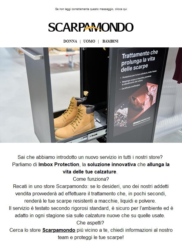 Per te un nuovissimo servizio in store!