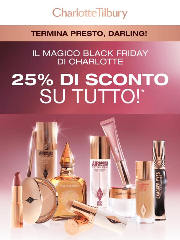 Termina alle 10:00! -25% SU TUTTO! ⚡️🖤