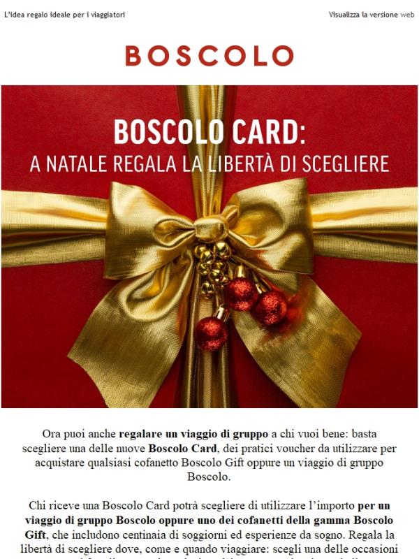 Regala un viaggio di gruppo con le Boscolo Card