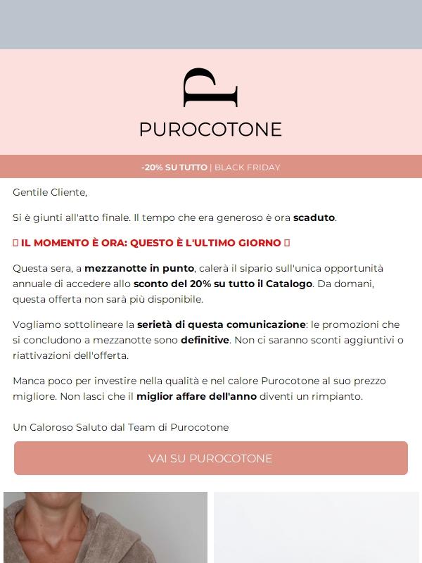 Il Black Friday termina oggi a mezzanotte.