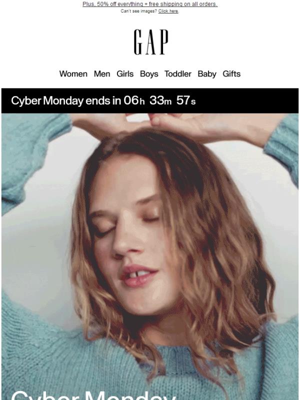 Your last Cyber email of the year: don't miss 60% OFF