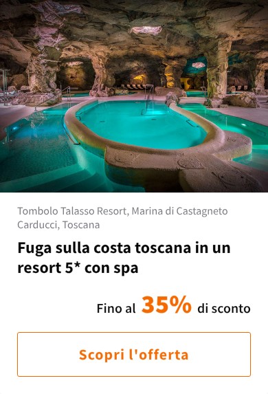 Fuga sulla costa toscana in un resort 5* con spa