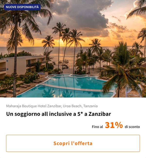 Un soggiorno all inclusive a 5* a Zanzibar