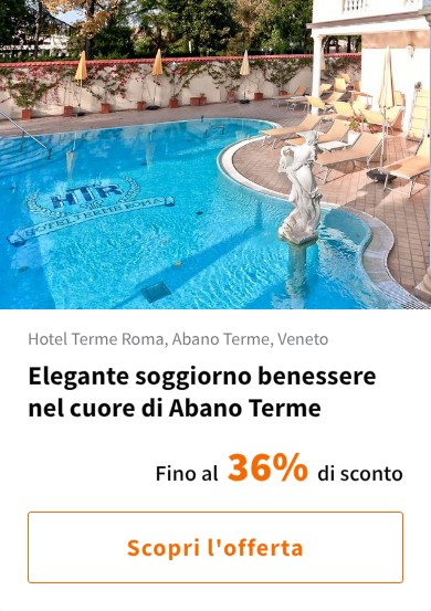 Elegante soggiorno benessere nel cuore di Abano Terme