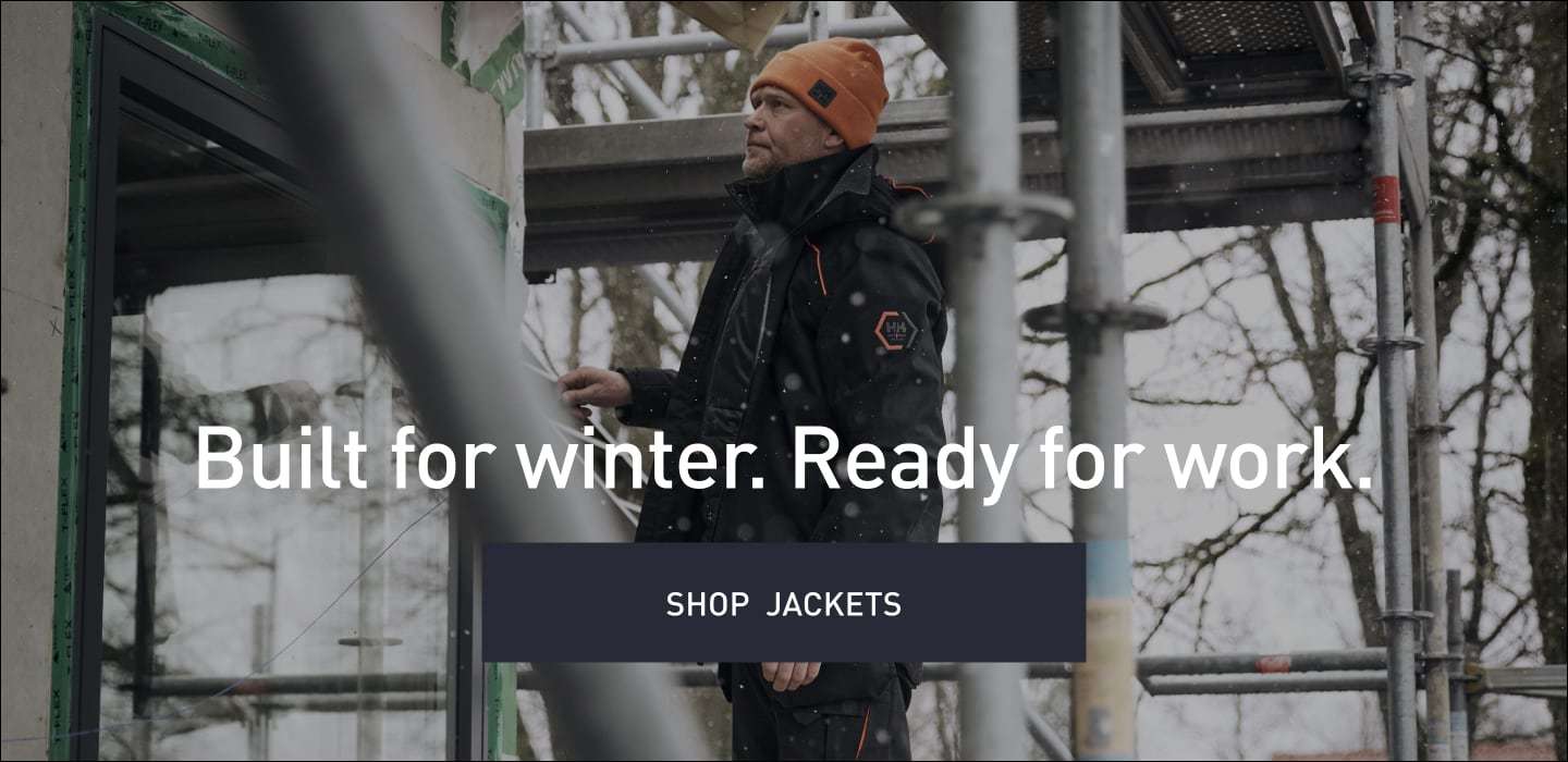 Built for winter. Ready for work. SHOP JACKETS