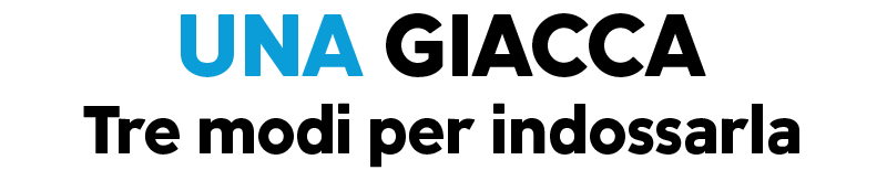 Una giacca Tre modi per indossarla