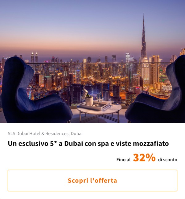 Un esclusivo 5* a Dubai con spa e viste mozzafiato