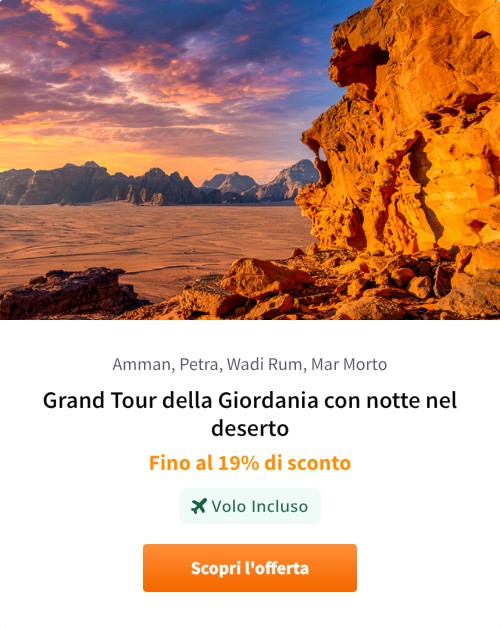 Grand Tour della Giordania con notte nel deserto