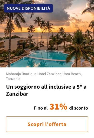 Un soggiorno all inclusive a 5* a Zanzibar