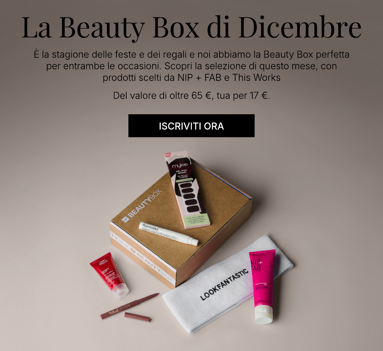 la beauty box di DICEMBRE