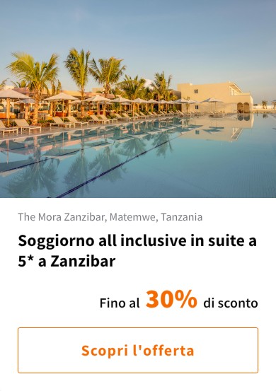 Soggiorno all inclusive in suite a 5* a Zanzibar