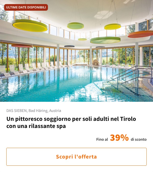 Un pittoresco soggiorno per soli adulti nel Tirolo con una rilassante spa