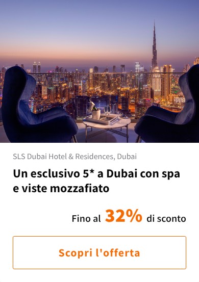 Un esclusivo 5* a Dubai con spa e viste mozzafiato