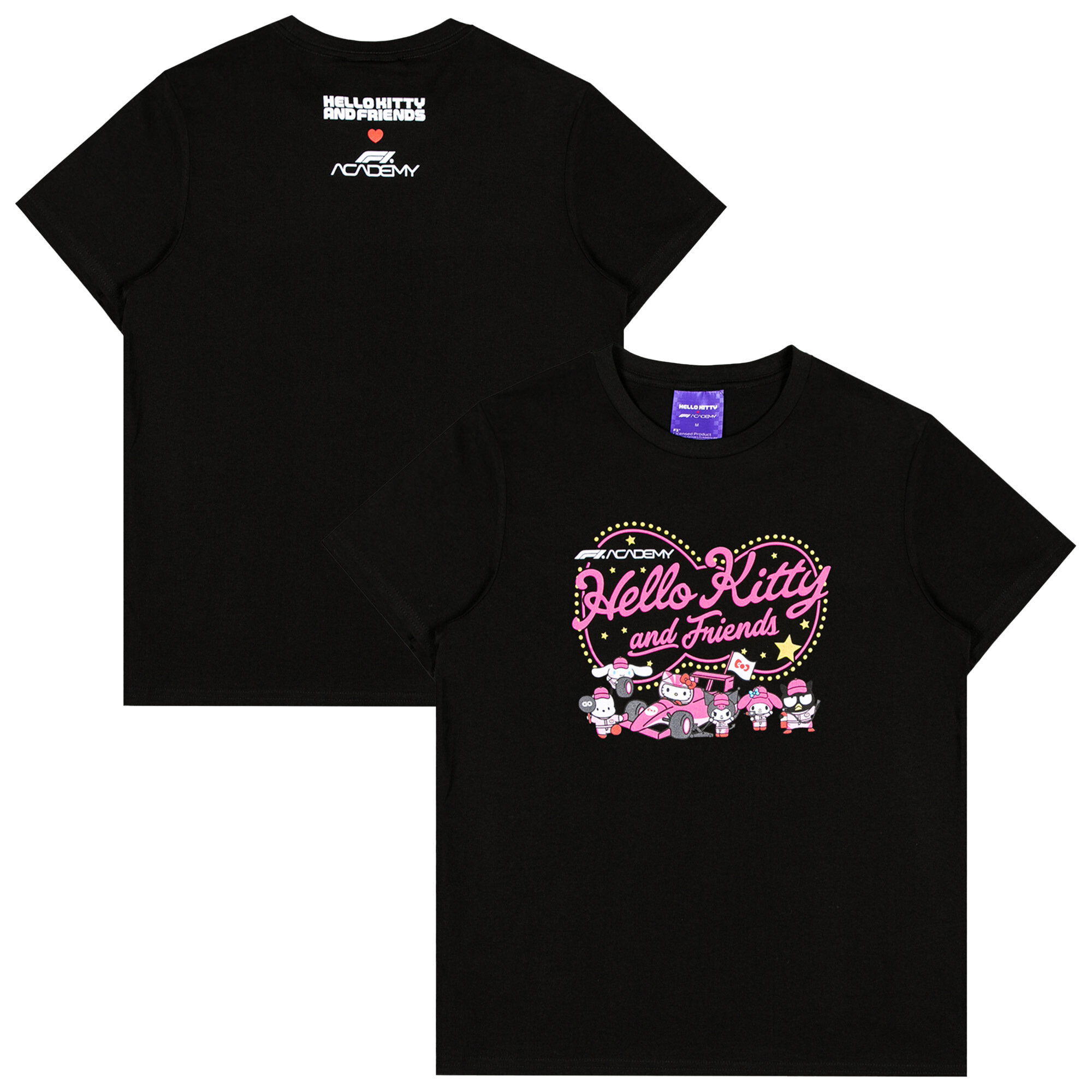 Formula 1 Academy Hello Kitty Pit Crew T-Shirt - Black - Unisex