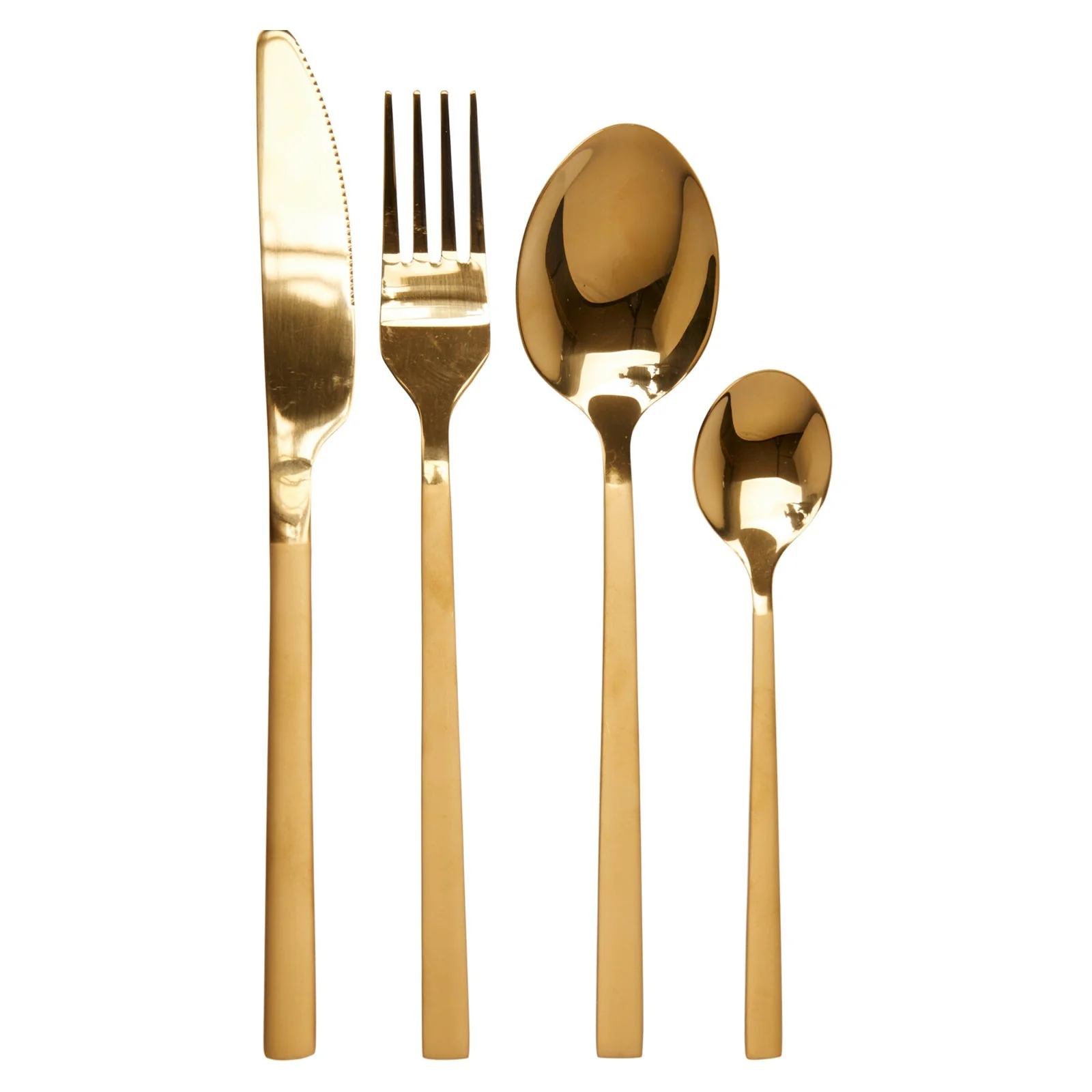 Servizio di posate in acciaio inox per 4 persone set da 16 pezzi