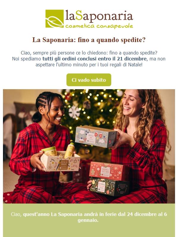 💚 La Saponaria: fino a quando spedite?