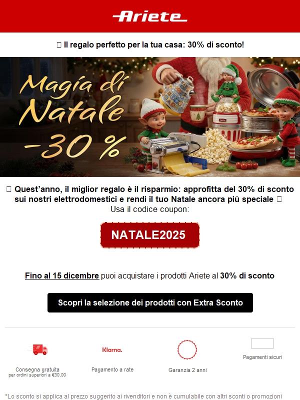 Piccoli grandi aiuti per Natale: sblocca il tuo -30%