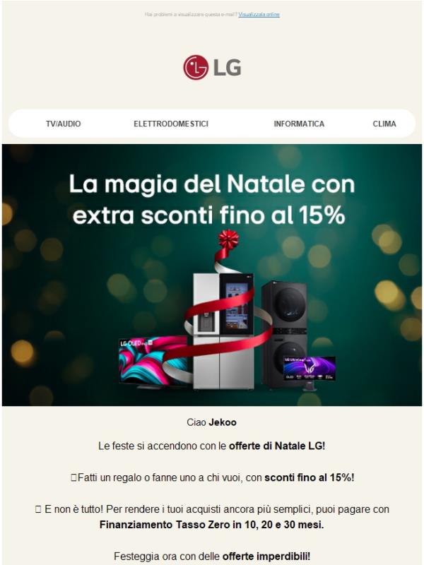 🎄Sono arrivate le offerte di Natale: fino al 15% extra sconto!