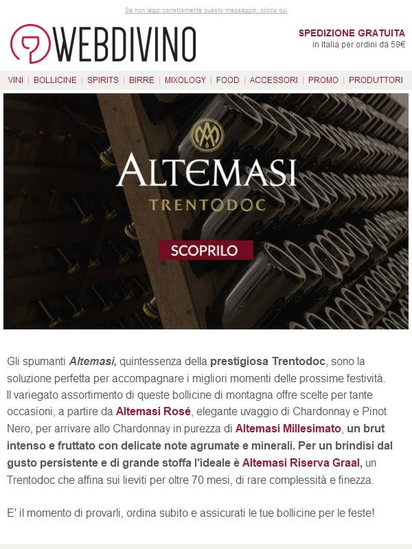 Altemasi Millesimato 🥂 La bollicina per i tuoi brindisi