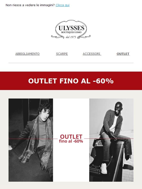 Outlet fino al -60%: occasioni imperdibili ✨