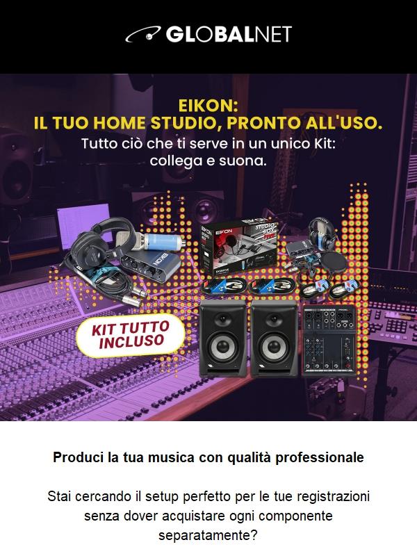 Il tuo studio di registrazione è pronto