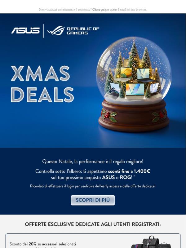 Con ASUS, la performance è il regalo migliore! 🎁