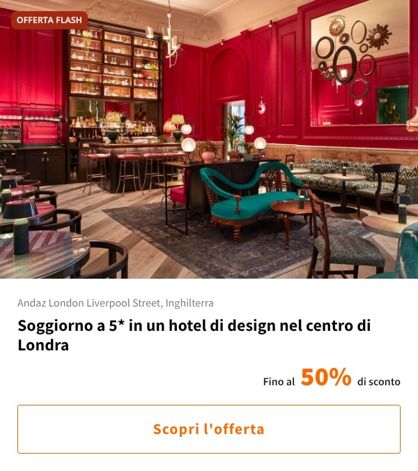 Soggiorno a 5* in un hotel di design nel centro di Londra