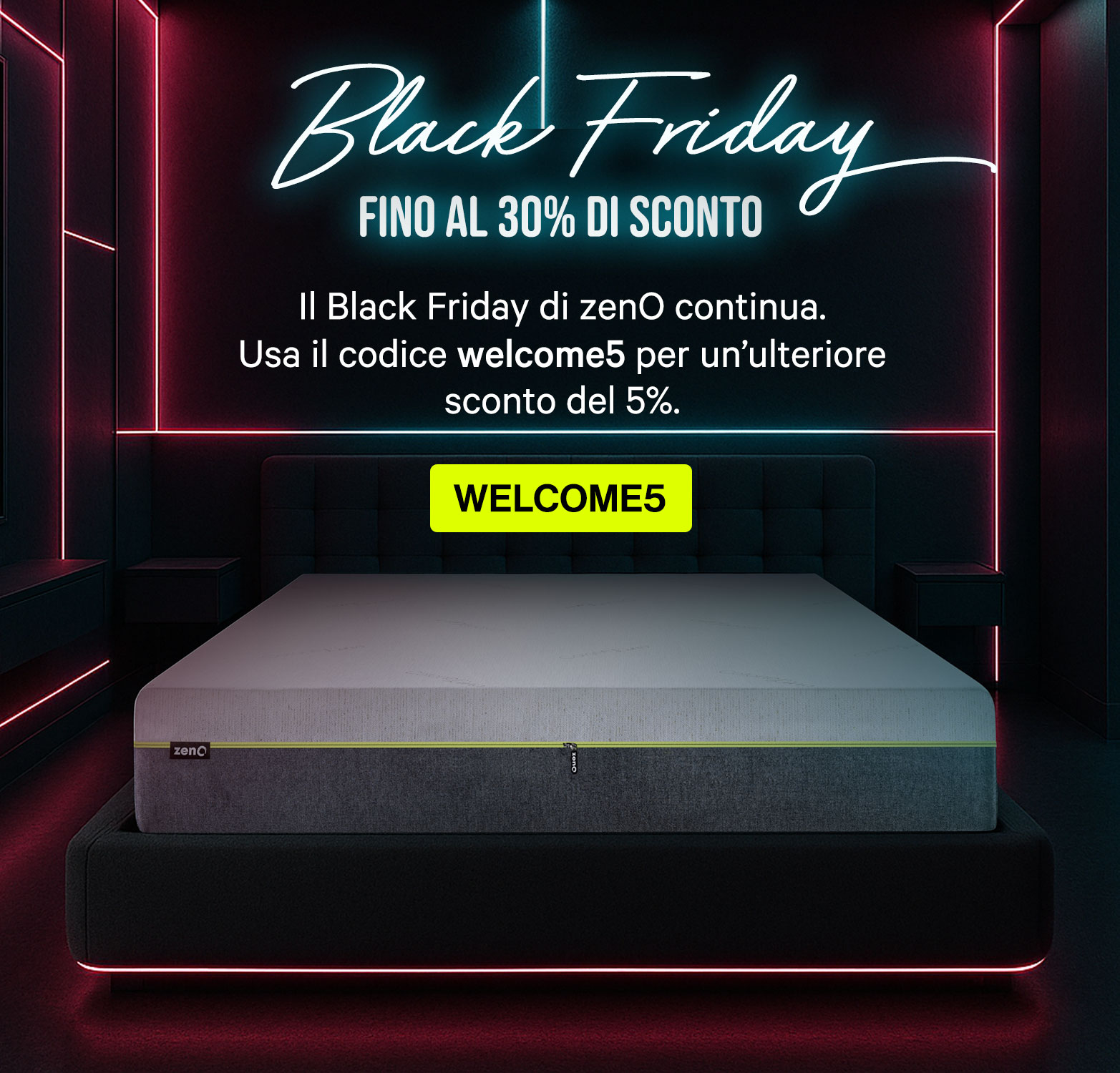 Black Friday anticipato: -40% su tutti i materassi