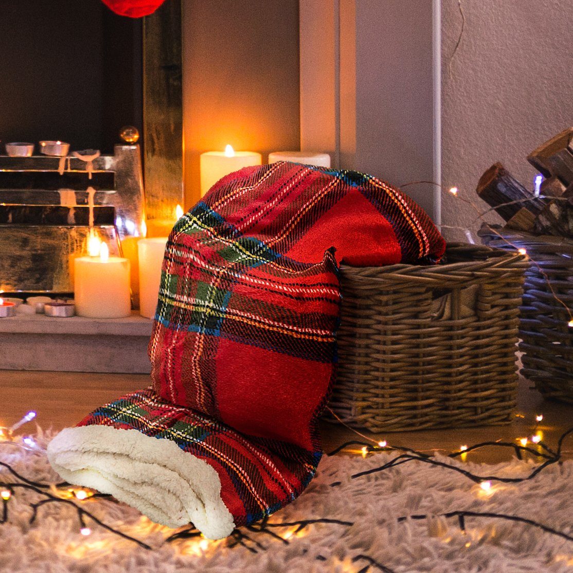 Image of Coperta in MicroPile Agnellato <br>Scozzese - <b>Tartan