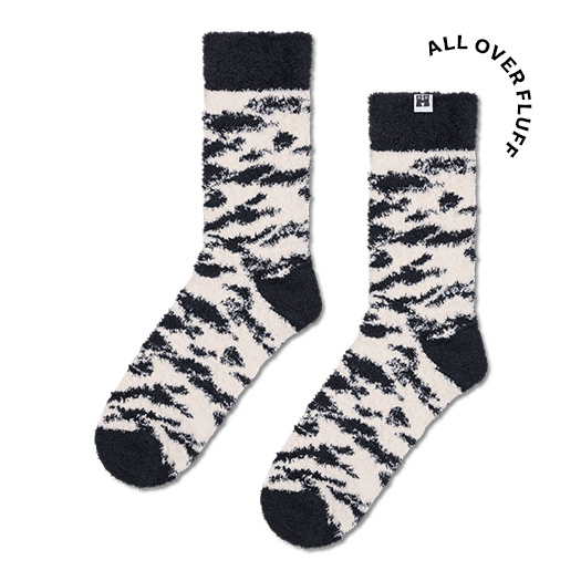 Fluffy Zebra Sock