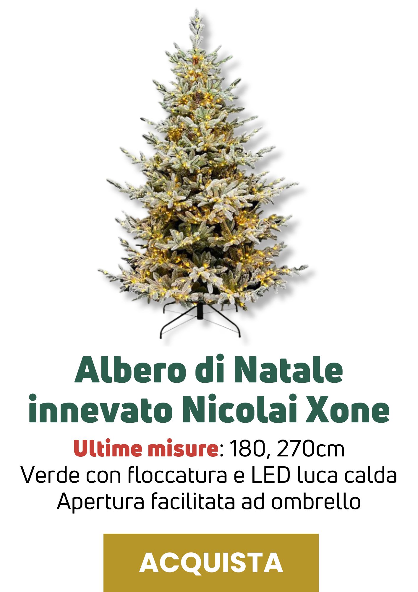Albero innevato Nicolai Xone | Perrone Shop